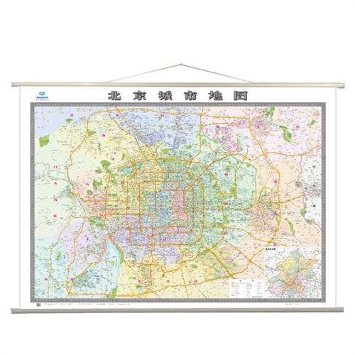 北京城市地图（四全2米×1.5米　专业挂图）