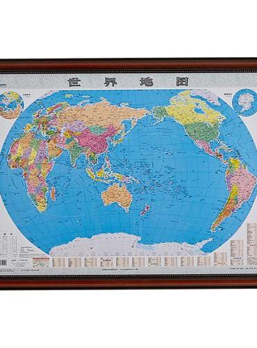 世界地图-现代金属框（1全 框图 膜图 ）