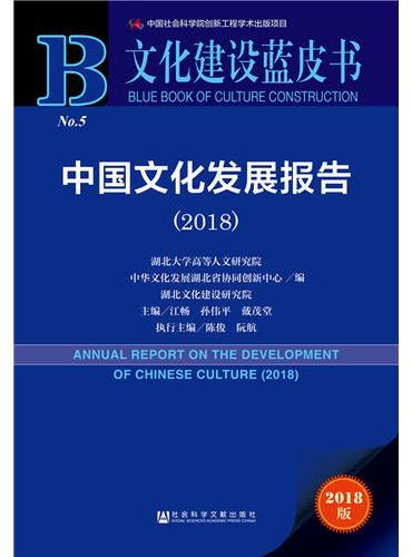 文化建设蓝皮书：中国文化发展报告（2018）