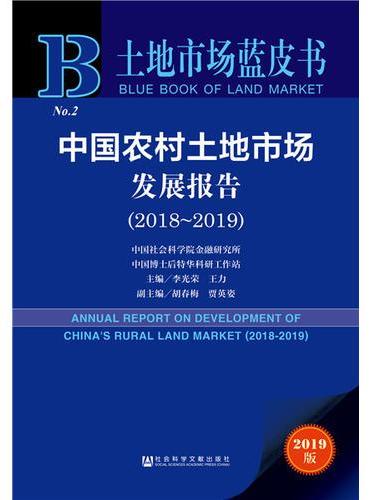 土地市场蓝皮书：中国农村土地市场发展报告（2018～2019）