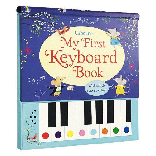 英文原版绘本 My First Keyboard Book 乐器发音书 我的首本钢琴书 音乐启蒙 专属旋律节奏DIY 四