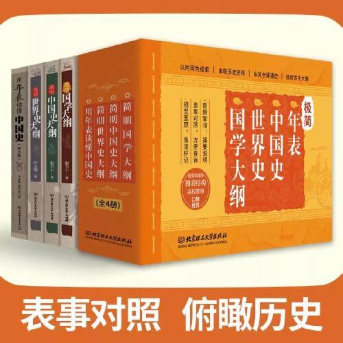 极简：年表、中国史、世界史、国学大纲全4册