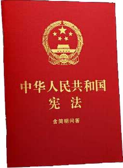 中华人民共和国宪法：含简明问答【64开红皮烫金 2024】