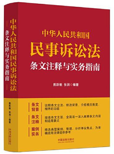 中华人民共和国民事诉讼法条文注释与实务指南