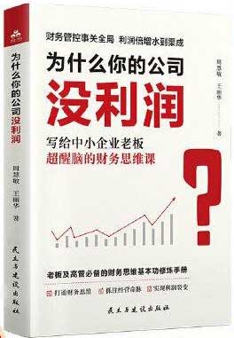 为什么你的公司没利润 老板财务利润管控思维课 企业财务管理盈利的本质书籍 资产营运 财务规划成本控制模式