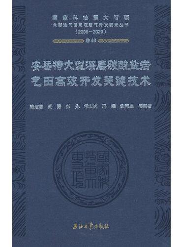 安岳特大型深层碳酸盐岩气田高效开发关键技术