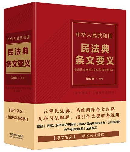2024中华人民共和国民法典条文要义（根据民法典相关司法解释全新修订）