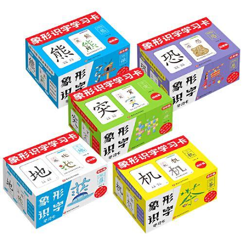 蓝天童伴 象形识字学习卡 全5盒