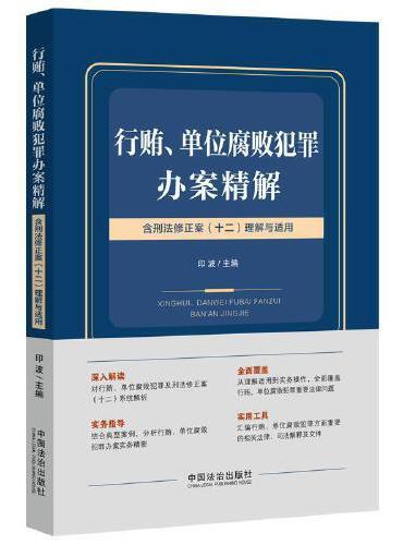 行贿、单位腐败犯罪办案精解：含刑法修正案（十二）理解与适用