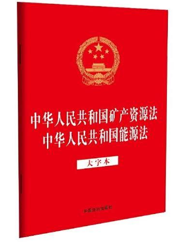 中华人民共和国矿产资源法 中华人民共和国能源法（大字本）（32开烫金二合一）