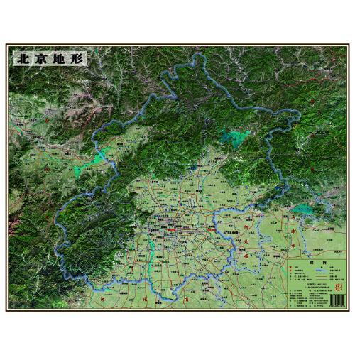 北京地形 裸眼3D北京立体地图