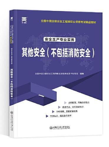 中级注册安全工程师2025教材注安师教材2025年：其他安全（不包括消防安全）